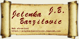 Jelenka Barzilović vizit kartica